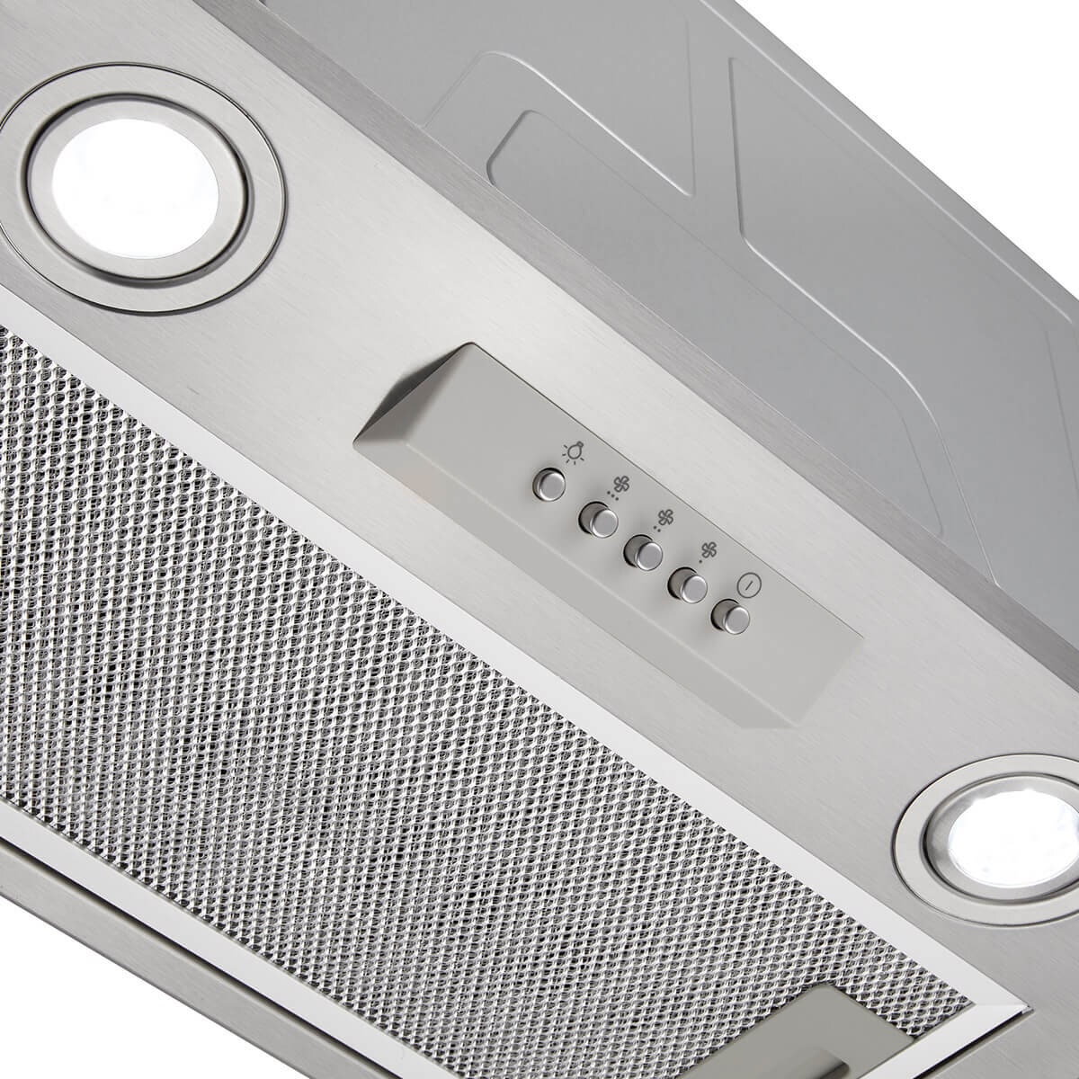 LG 52cm undermount rangehood - 610m³/h extraction, 3 fan speeds, LED lighting, stainless steel - BR605IU1S