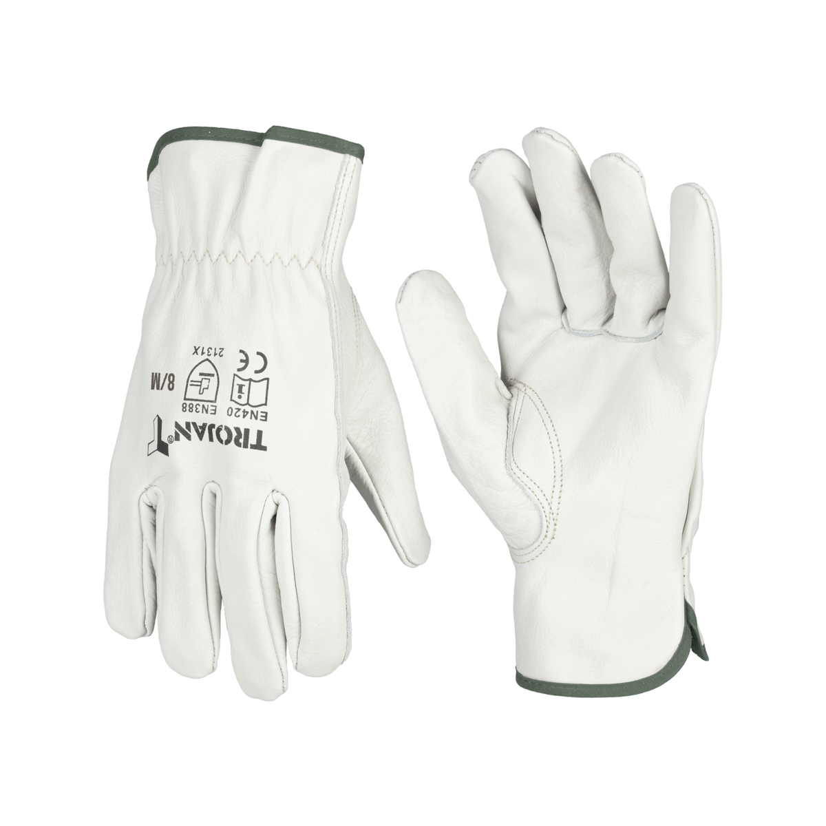 Trojan Large Keystone Thumb Leather Work Gloves