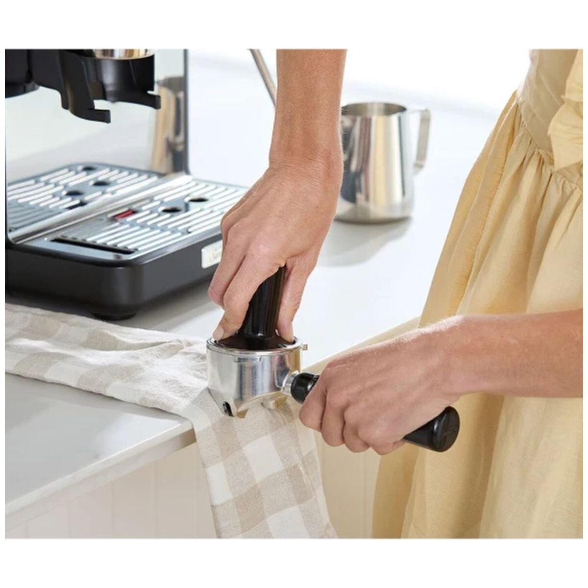 Sunbeam Origins Classic espresso machine 1.5L - Black, built-in burr grinder, auto dosing - EMM5500BK