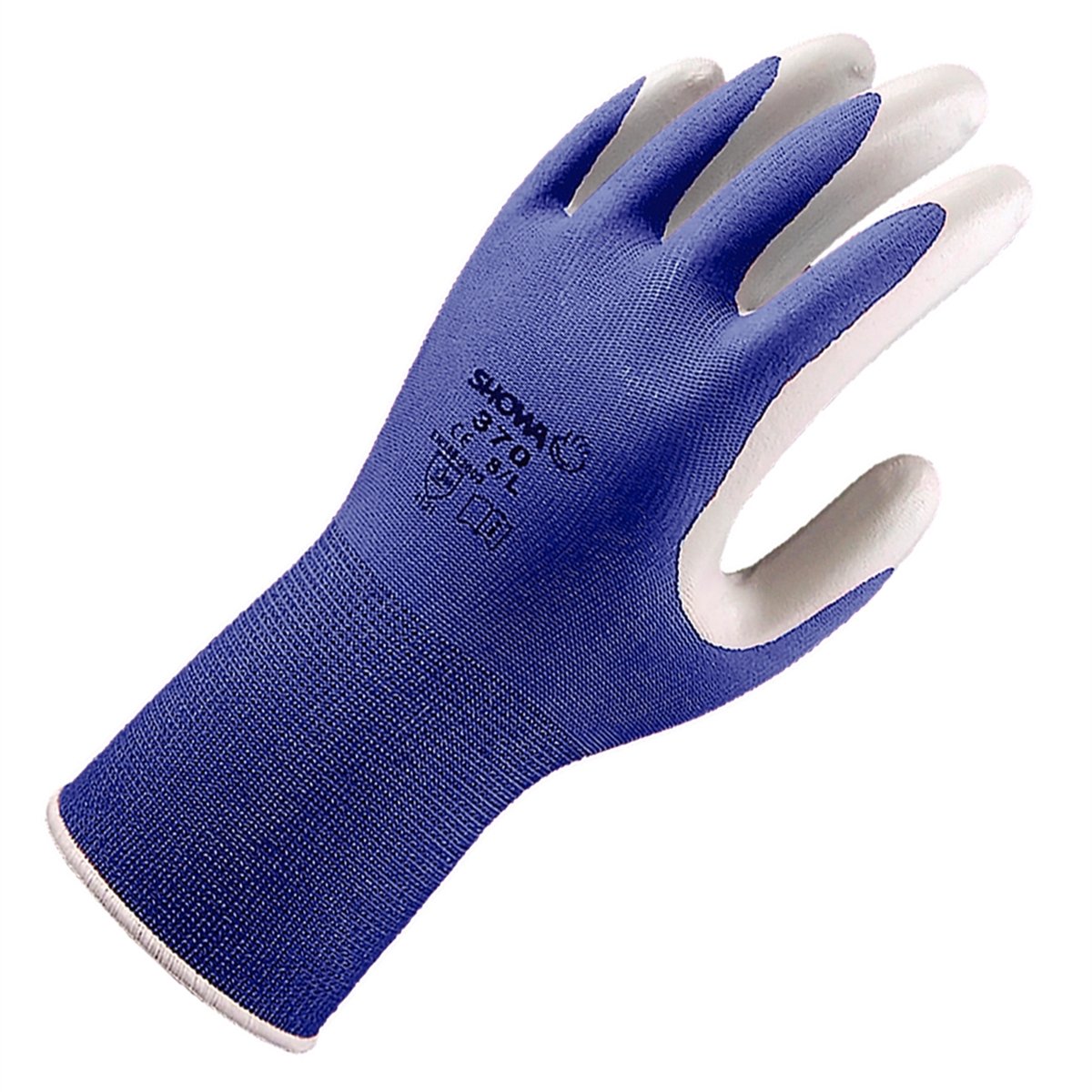 Showa 370 Colours Gardening Gloves Small, Nitrile Coated, Machine Washable