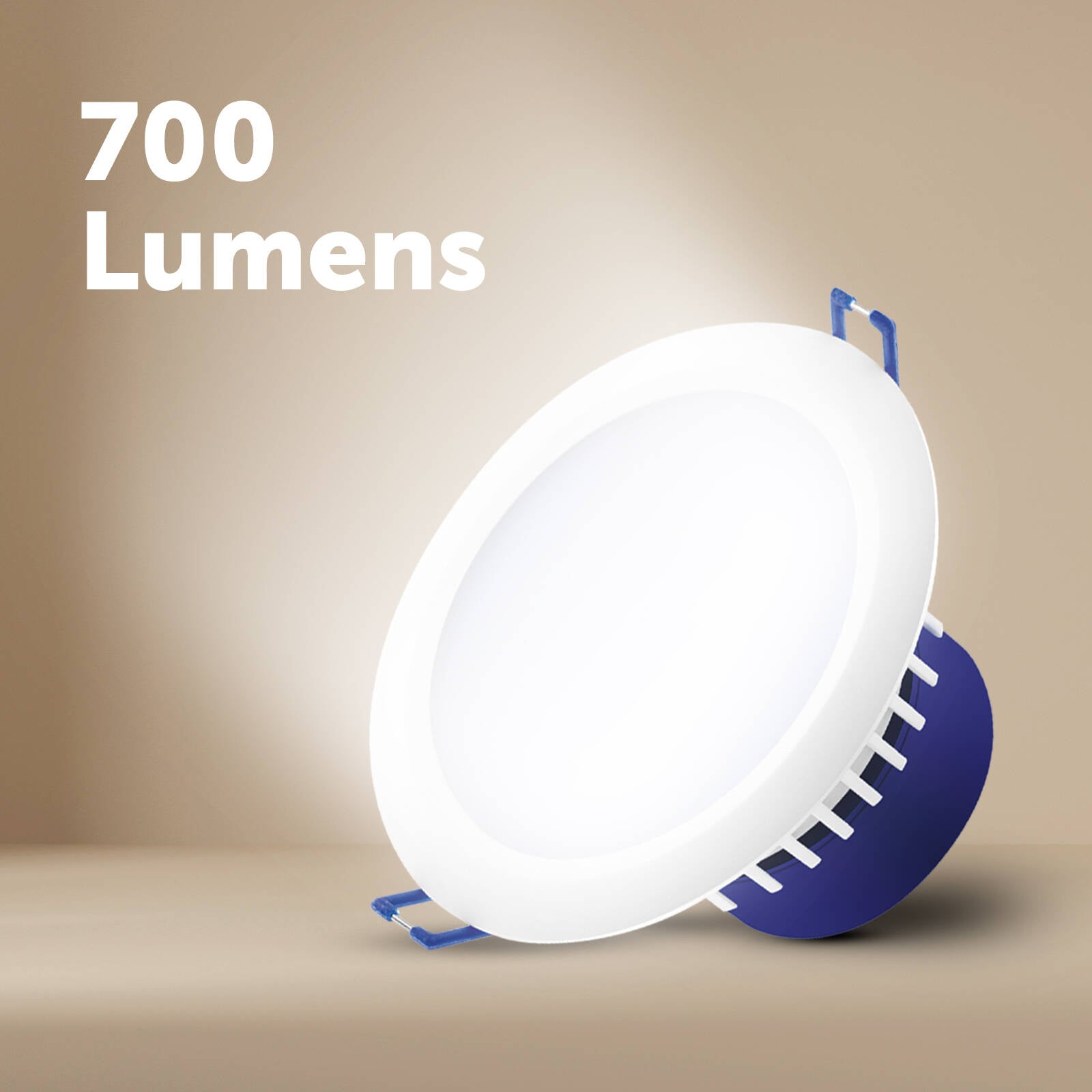 DETA 7W IP44 Tri-Colour Dimmable LED Downlight 240V Hardwired White Blue 10 Pack DET610P10