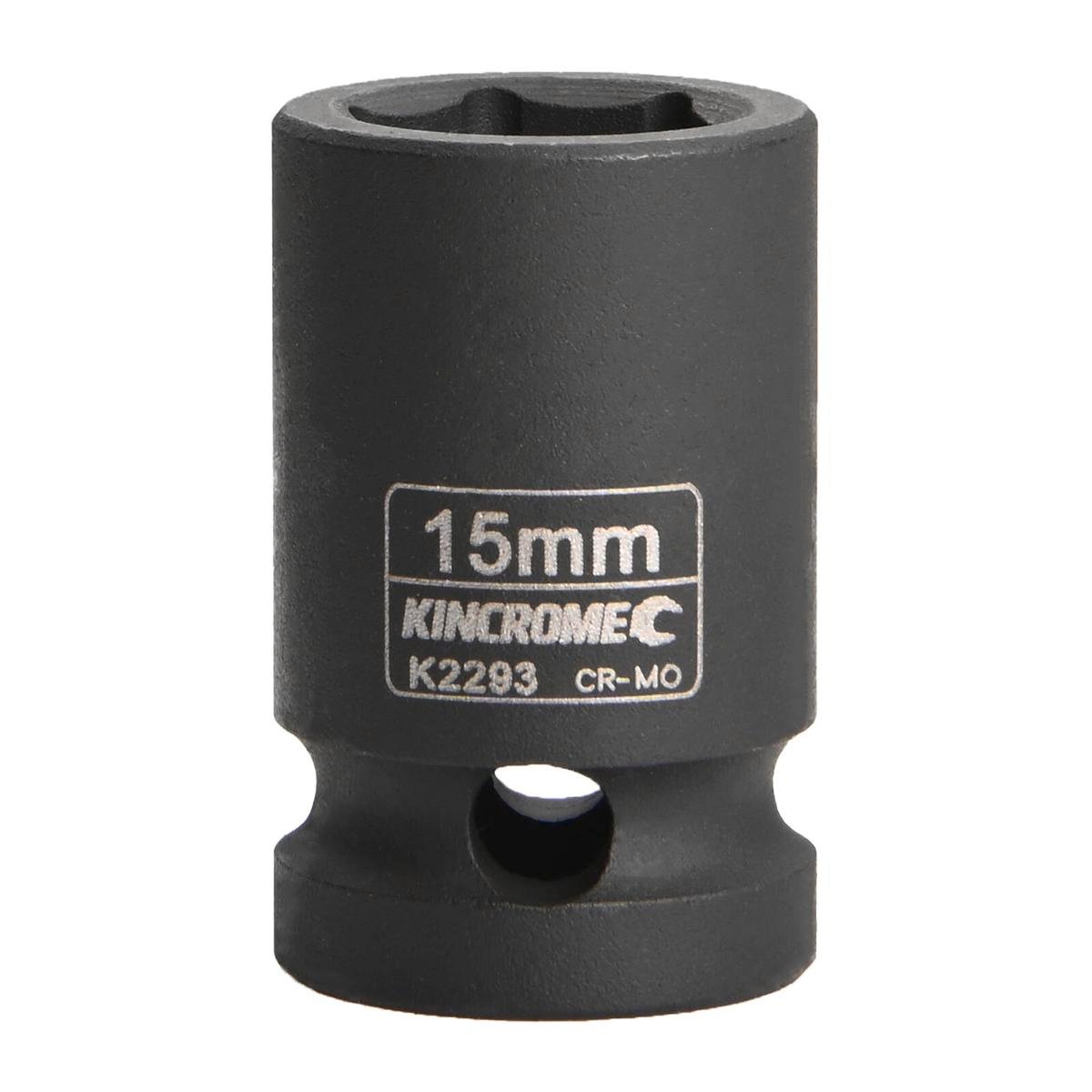 Kincrome 15mm Impact Socket - Cr-Mo Steel - Shallow - Durable - SuperSaverAU - view 1