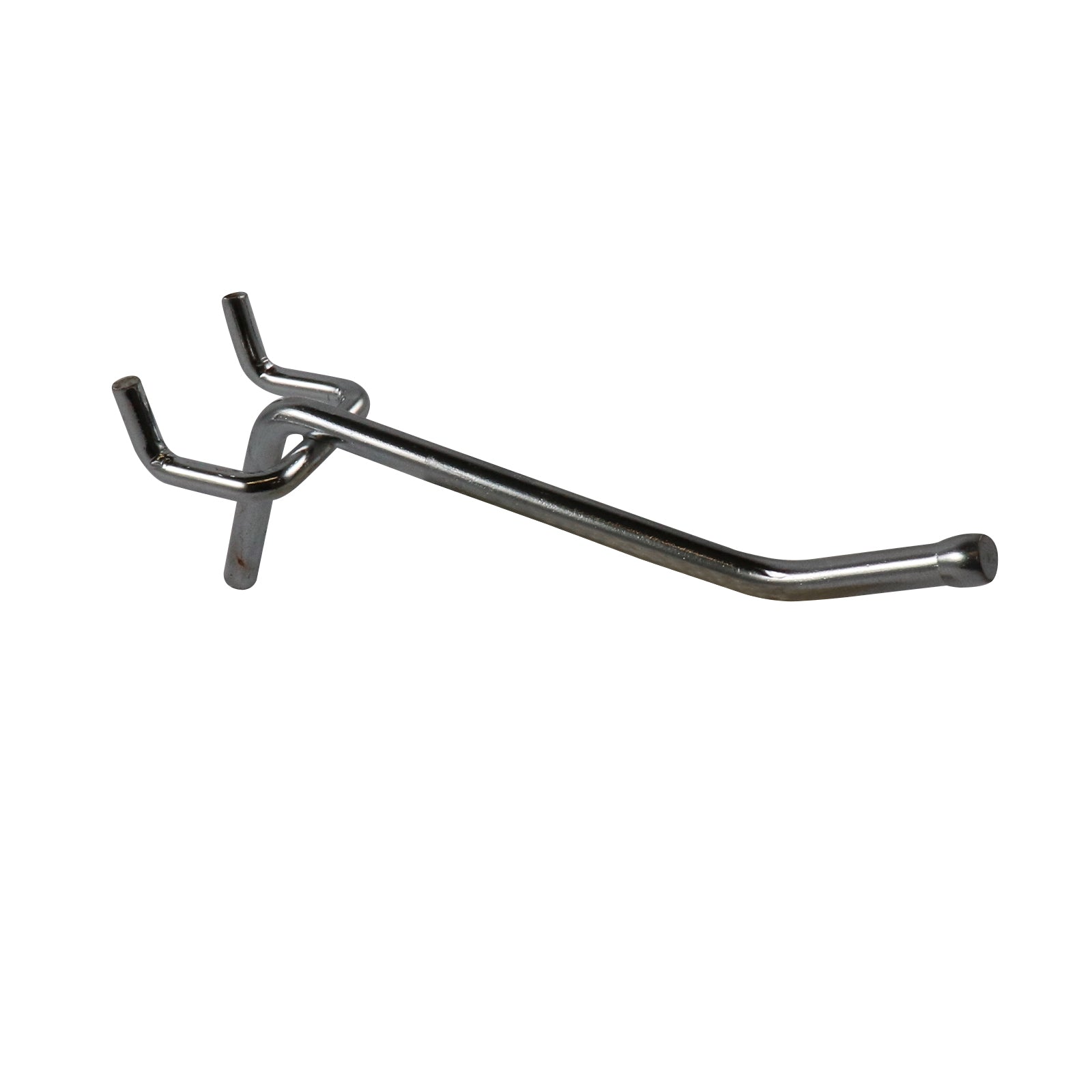Everhang 5 x 75mm Zinc Pegboard Single Hooks 4 Pack Silver