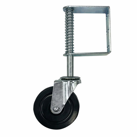 Easyroll Swivel Gate Castor 125mm Hard Rubber 100kg Load Capacity - SuperSaverAU - view 1