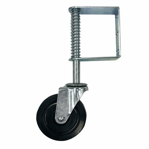 Easyroll 125mm Hard Rubber Swivel Gate Castor 100kg