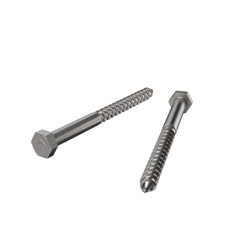 Zenith M10 x 130mm 304 Stainless Steel Hex Head Coach Screw