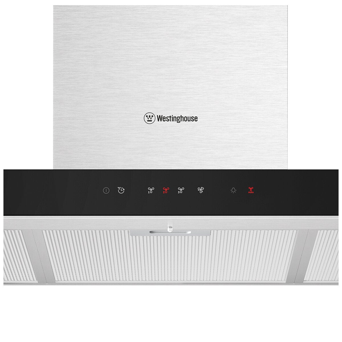 Westinghouse 90cm Canopy Rangehood with Hob2Hood - Mark Resistant Stainless Steel, 810m³/h - WRC924SD