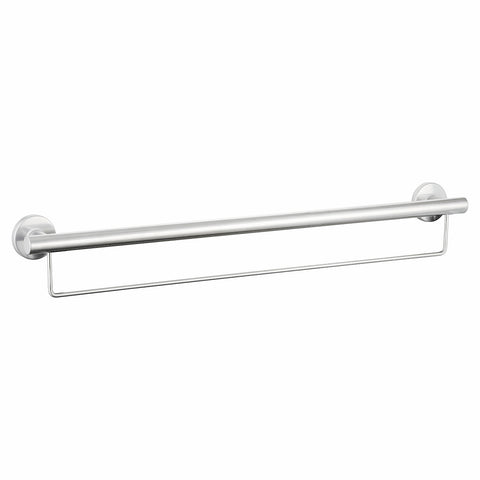 evekare 900mm Towel Rail with Grab Rail - 32mm Stainless Steel 250kg
