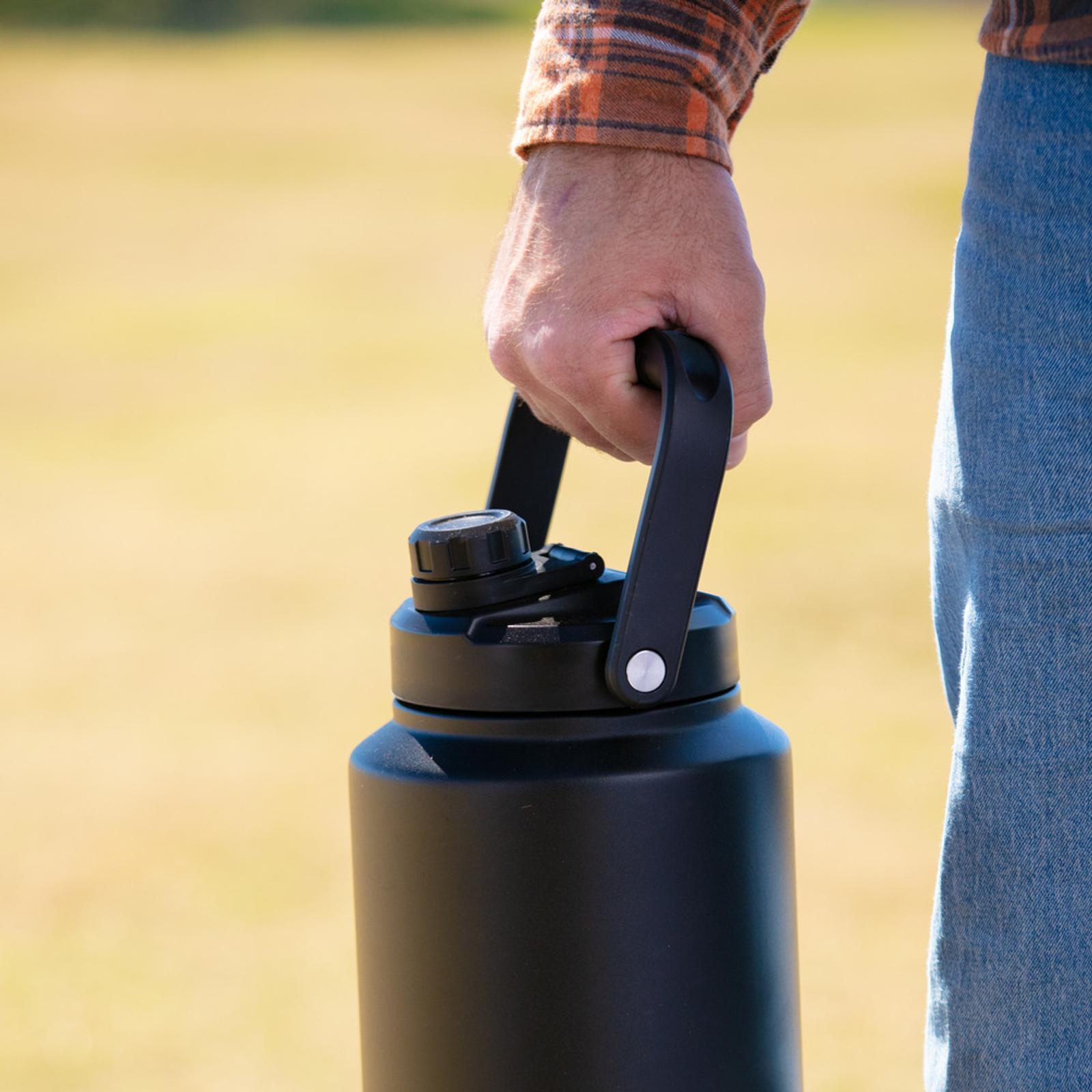 OZtrail 3.7L 18/8 Stainless Steel Insulated Drink Jug Matte Charcoal
