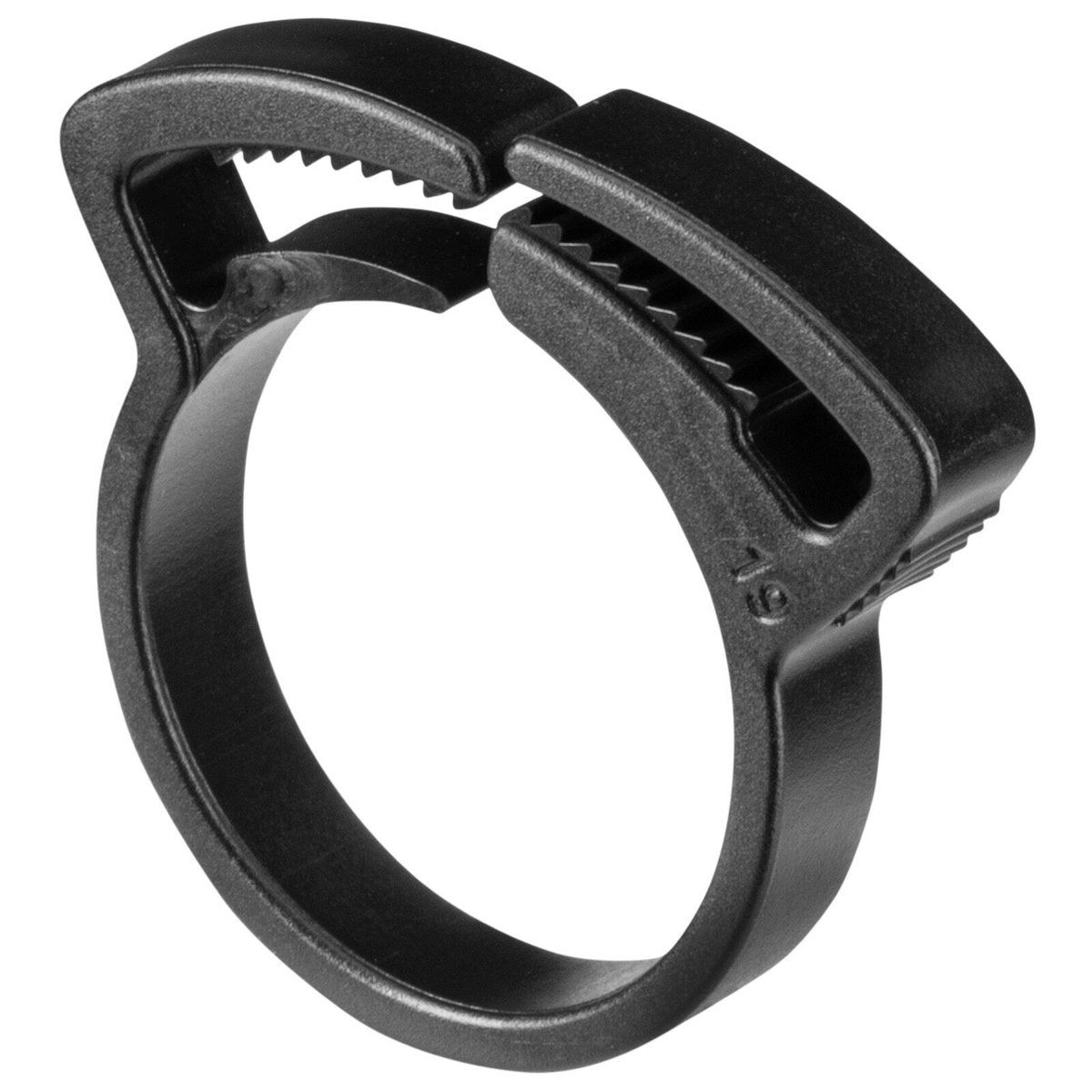 Pope 19mm Poly Ratchet Clamp - Black Tube Clamp for Barbed Fittings, 1000kPa