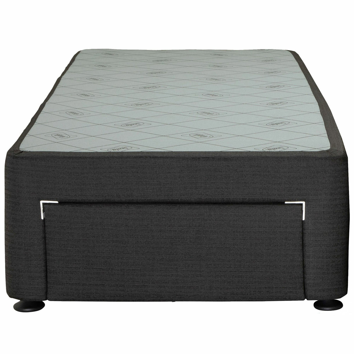 Sealy Long Single Spacesaver Base Front Drawer - Black Fabric, Patented Module Support - 728177