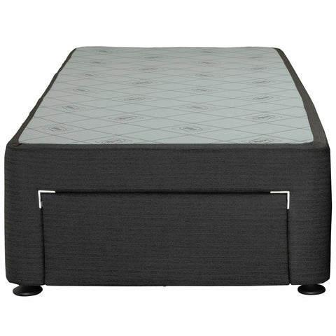 Sealy Long Single Spacesaver Base Front Drawer - Black Fabric, Patented Module Support - 728177