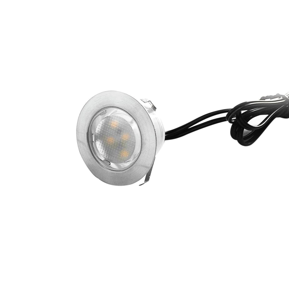 Holman 45mm Warm White Deck Light 6 Pack Stainless Steel Waterproof - SuperSaverAU - view 1