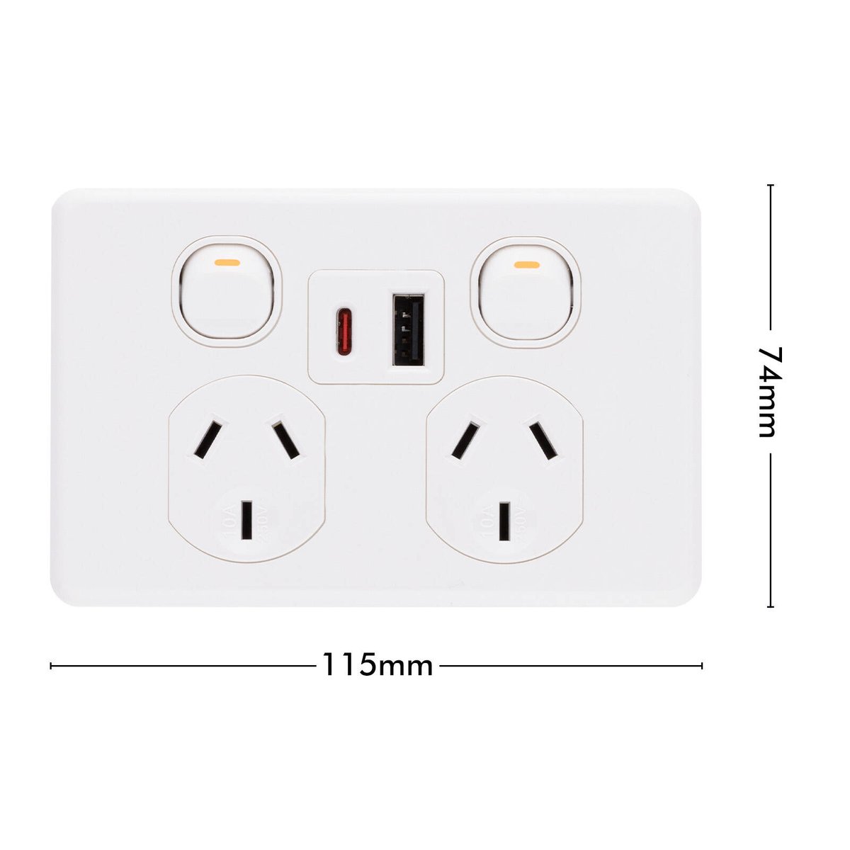 DETA X6 Double Power Point with USB-A & USB-C PD20W Fast Charging Outdoor