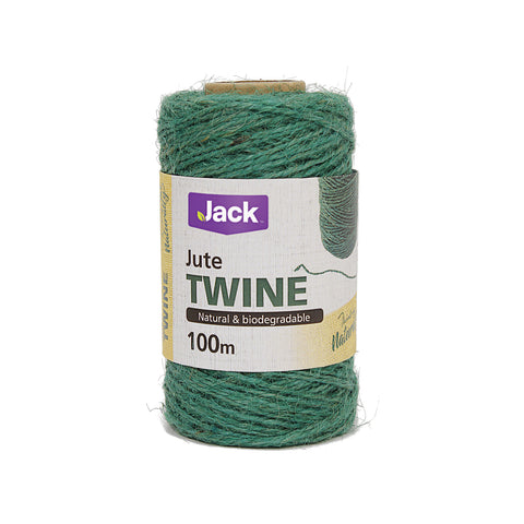 Jack Green Jute Twine Plant Tie 100m Natural Fibre