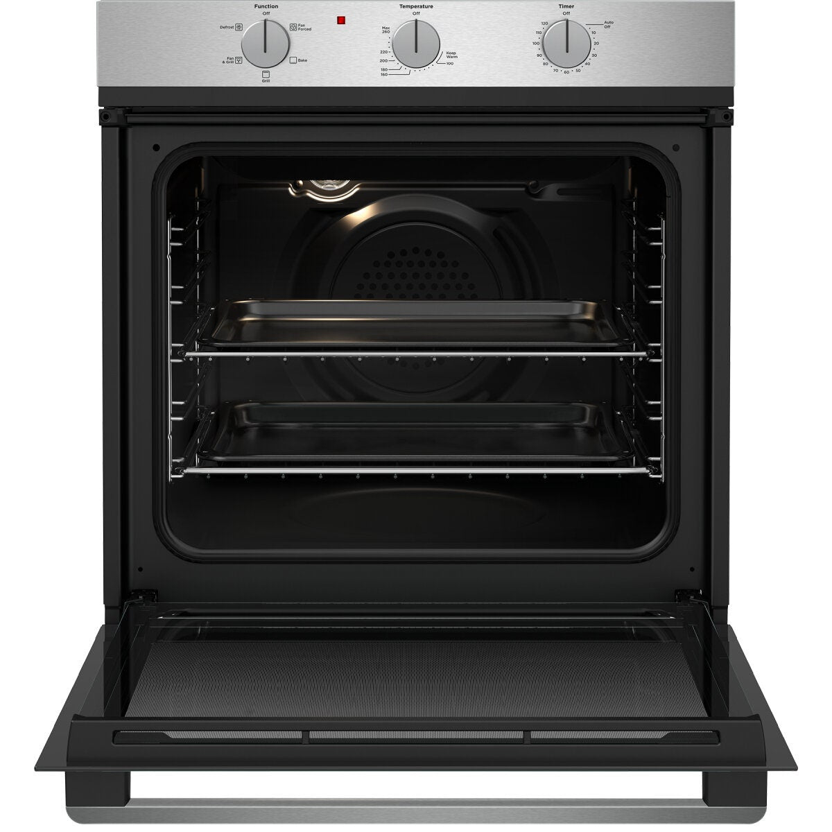 Westinghouse 60cm Multi-Function Natural Gas Oven - Electric Grill, Stainless Steel, 80L - WVG6314SD