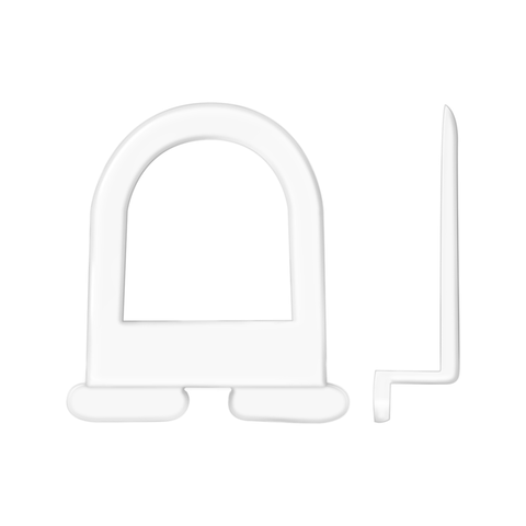 Rolltrak Clear Flyscreen Lift Tab, Plastic, 27mm, 4 Pack