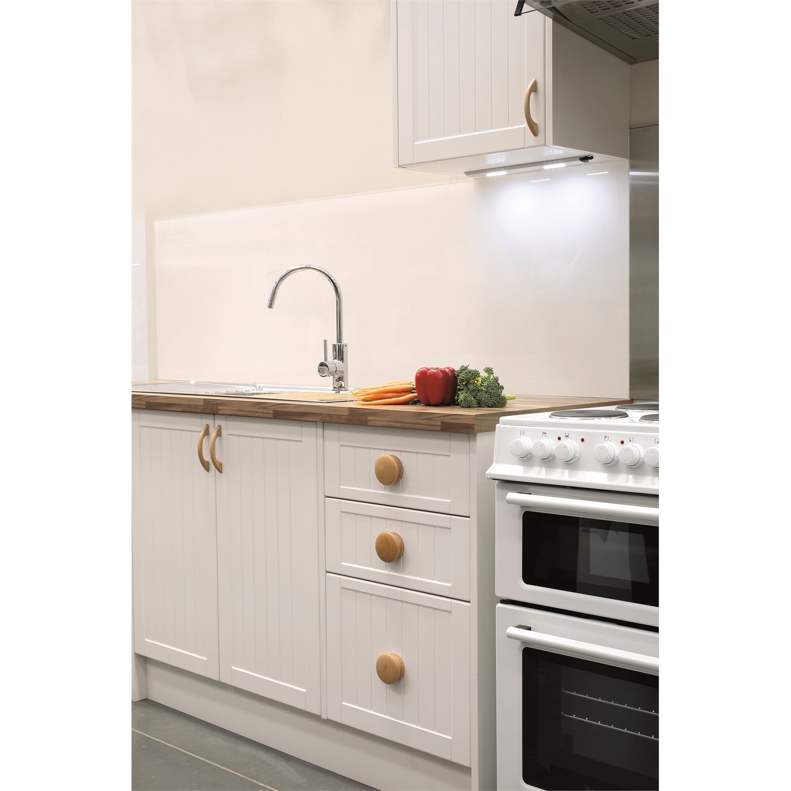 Prestige 70mm Beech Large Round Knob - Oak Timber