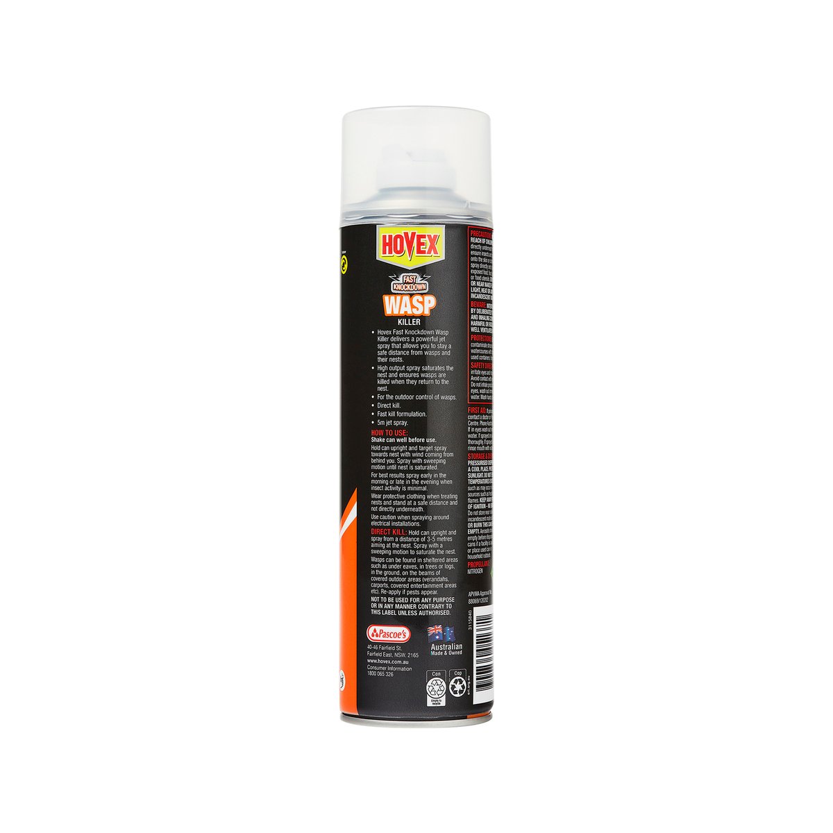 Hovex 350g Fast Knockdown Wasp Killer Outdoor Spray