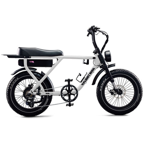 Flight Risk FR505 electric bike - 500W motor, 48V 20Ah Samsung battery, White finish - FR-505WHITE