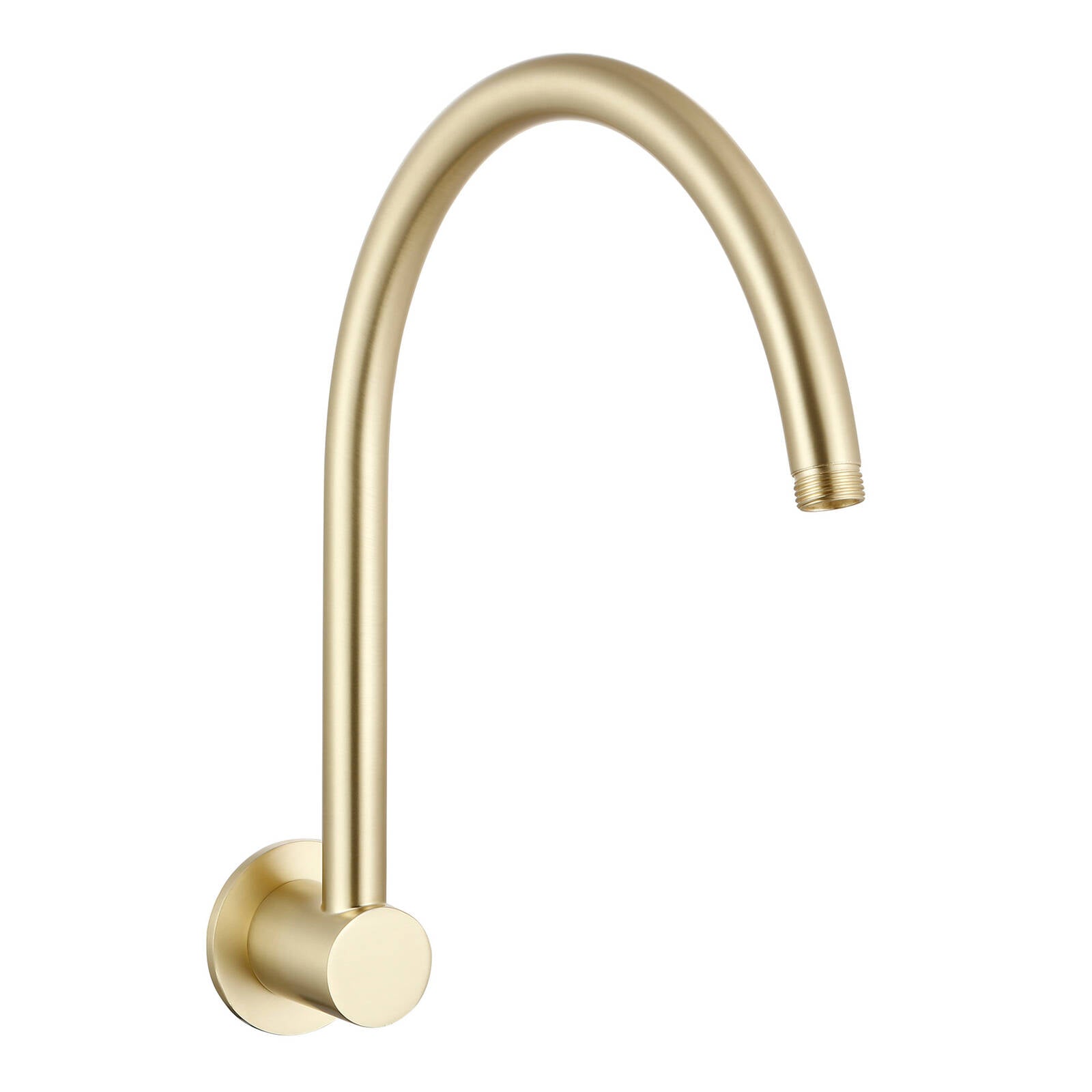 Mondella Resonance 300mm Brushed Brass Gooseneck Shower Arm
