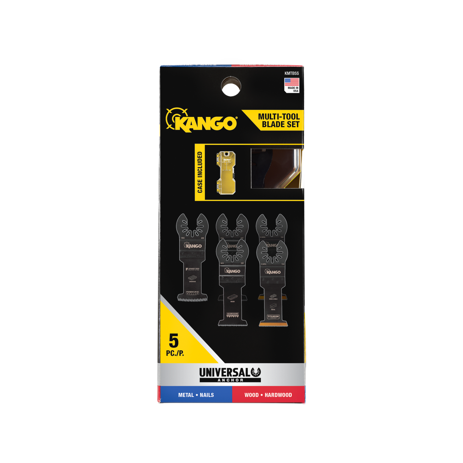 Kango 5 Piece Multi Tool Blade Set - Plunge Cut for Timber, Metal & PVC