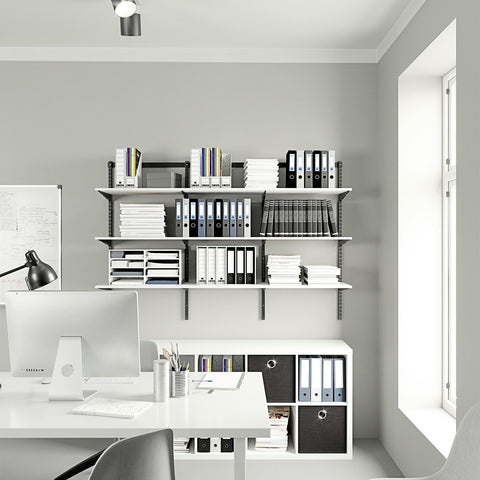 Flexi Storage Home Solutions 900 x 400 x 16mm White Matte Shelf Particle Board