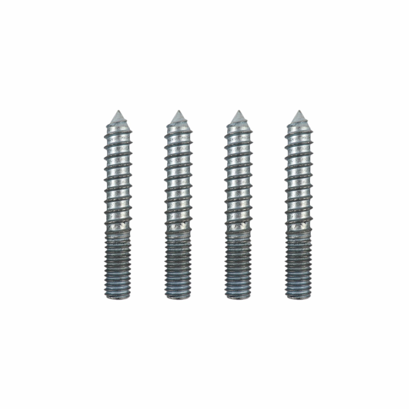 Adoored 3/8" Zinc Plated Furniture Leg Stud 4 Pack