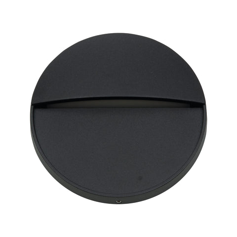 Arlec 3W Black CCT LED Round Exterior Step Light, Aluminium Waterproof Outdoor ABL111RBK
