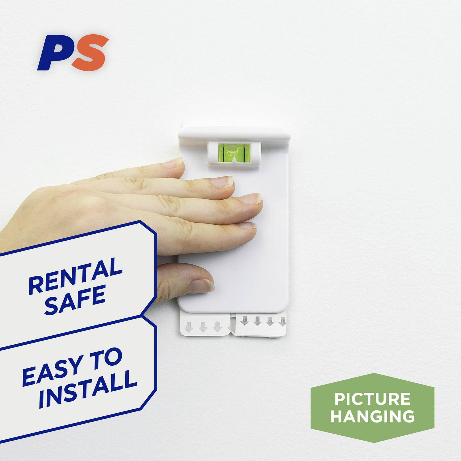 Permastik Extra Large Canvas Hangers 2 Pack Plastic Self Adhesive