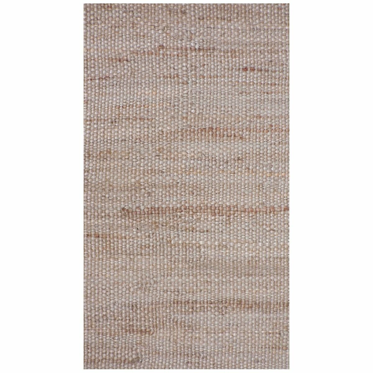 Cadrys Naturals Jute Mist Rug 200x300cm - Handspun Jute Flatweave, 8mm Pile - JUTENM2