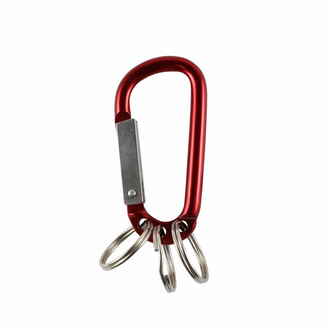 Key Essentials Key Ring Carabiner - 38mm - Steel - Assorted Colours - SuperSaverAU - view 1