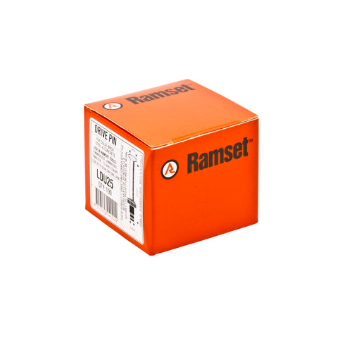 Ramset LDU25 3.7 x 25mm Nail Gun Drive Pins, Carbon Steel, 100 Pack