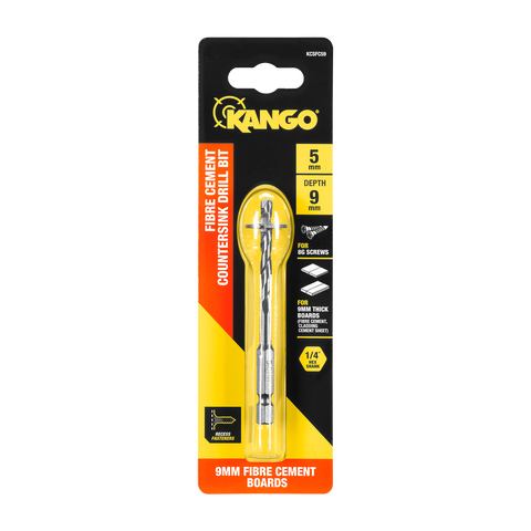 Kango 5 x 9mm Fibre Cement Countersink Drill Bit