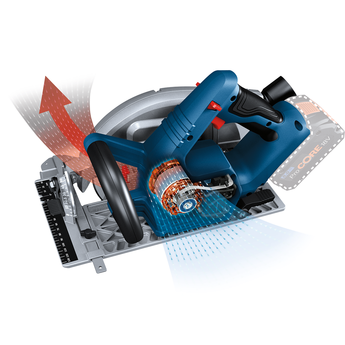 Bosch Professional 18V Brushless BI-Turbo Circular Saw Skin Only GKS 18V-68 C