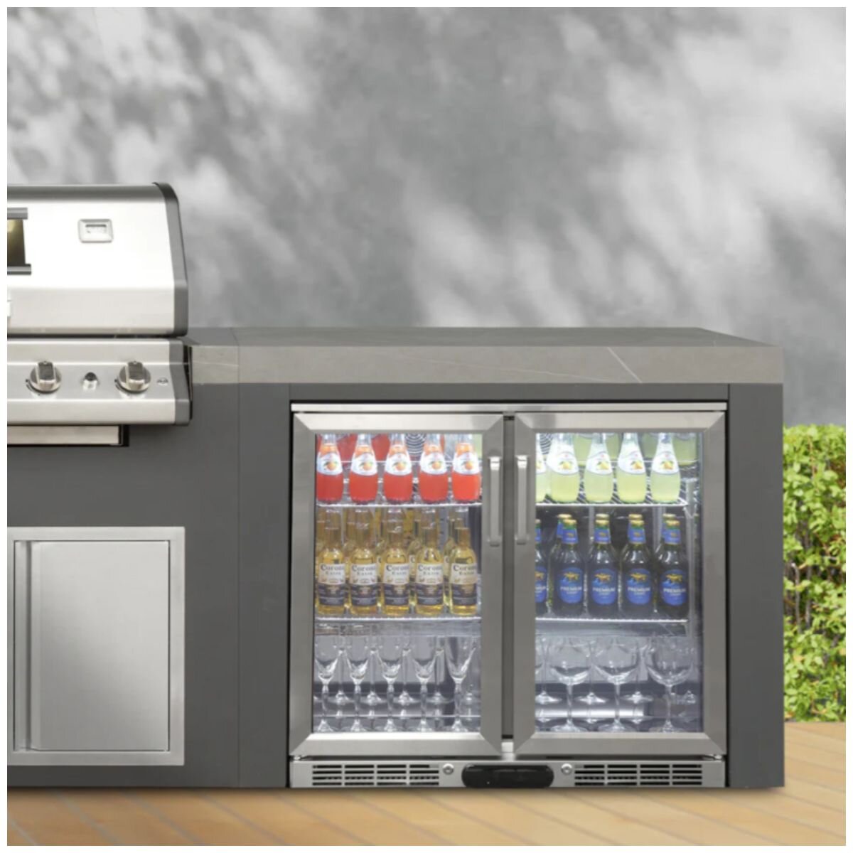 Everdure Neo 208L Beverage Centre - Heated Doors, Stainless Steel Fascia, Lockable - NBC208HFSS