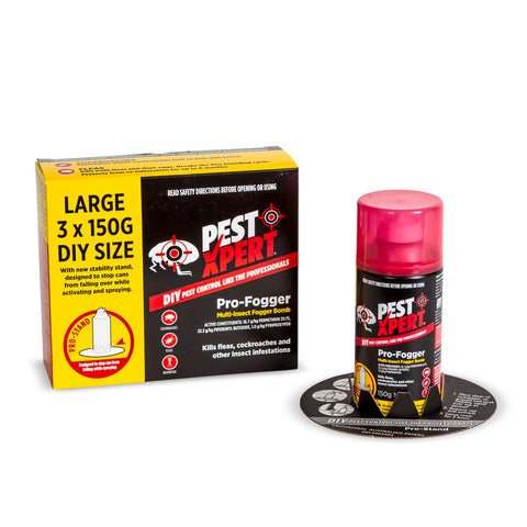 PestXpert Pro-Fogger Insecticide Fogger Bomb 150g 3 Pack - Indoor/Outdoor Total Release