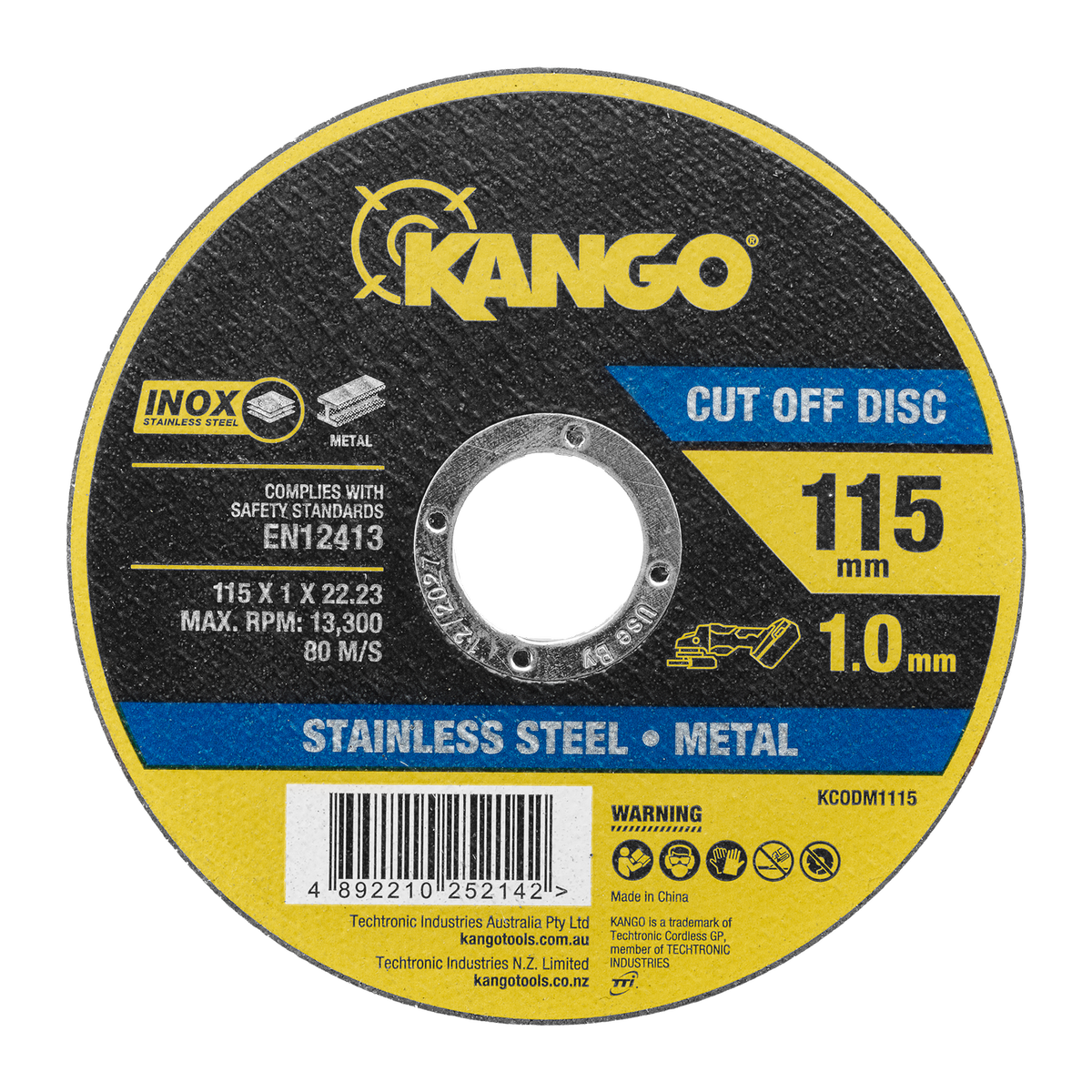 Kango 115mm Metal Cut Off Discs - 25 Pack - Inox-Free - Durable - SuperSaverAU - view 5