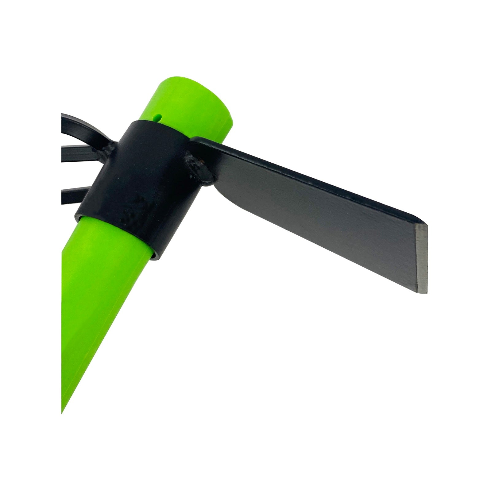 Saxon Mini Mattock Cultivator 3-Tine Carbon Steel Fibreglass Handle Garden Tool