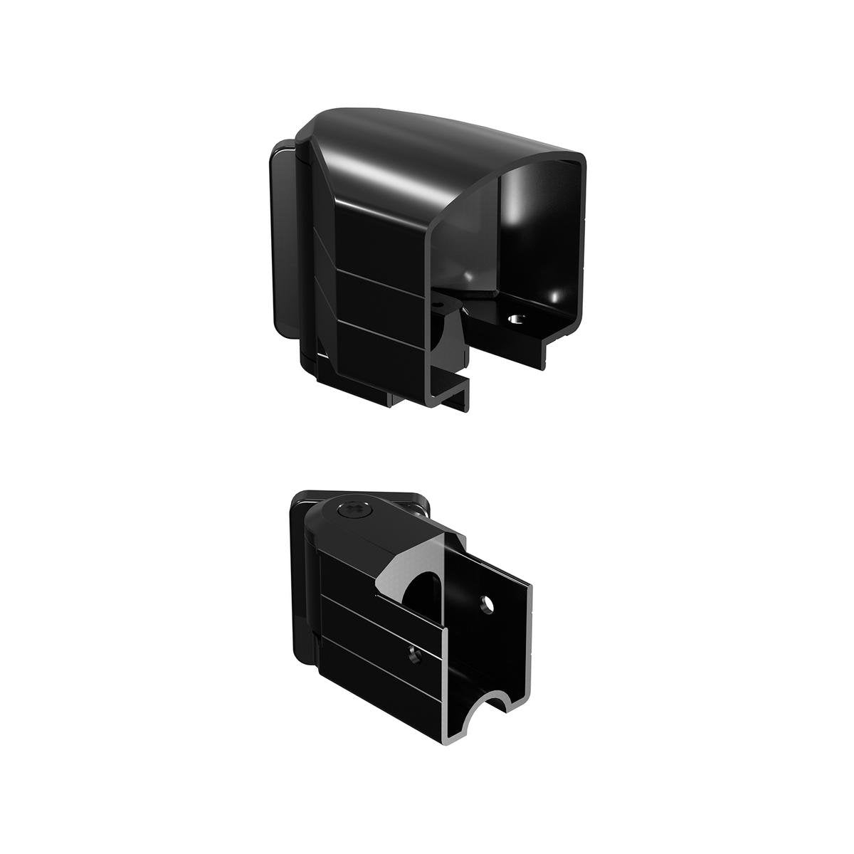 PEAK Black Aluminium Deck Balustrade Horizontal Angle Bracket Kit