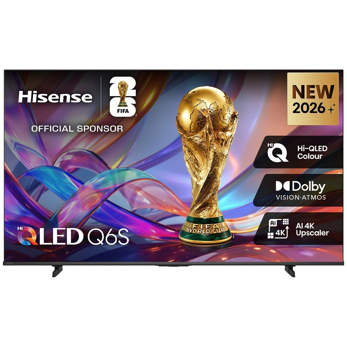 Hisense 55 Inch Q6S 4K Hi-QLED Smart TV - Dolby Vision, 7.0 Star Energy Rating - 55Q6SAU