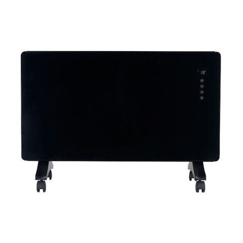 Airo 1500W Panel Heater - Black Glass Finish - Built-In Display - APH15E