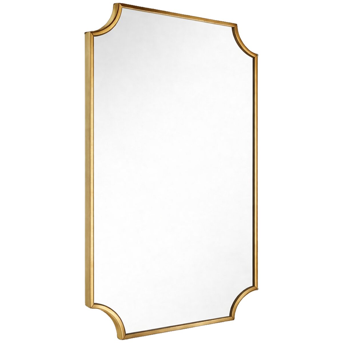 Turner Hastings Claremont Framed Bathroom Mirror 800mm x 500mm - Brushed Brass Finish - CL402MR-BB