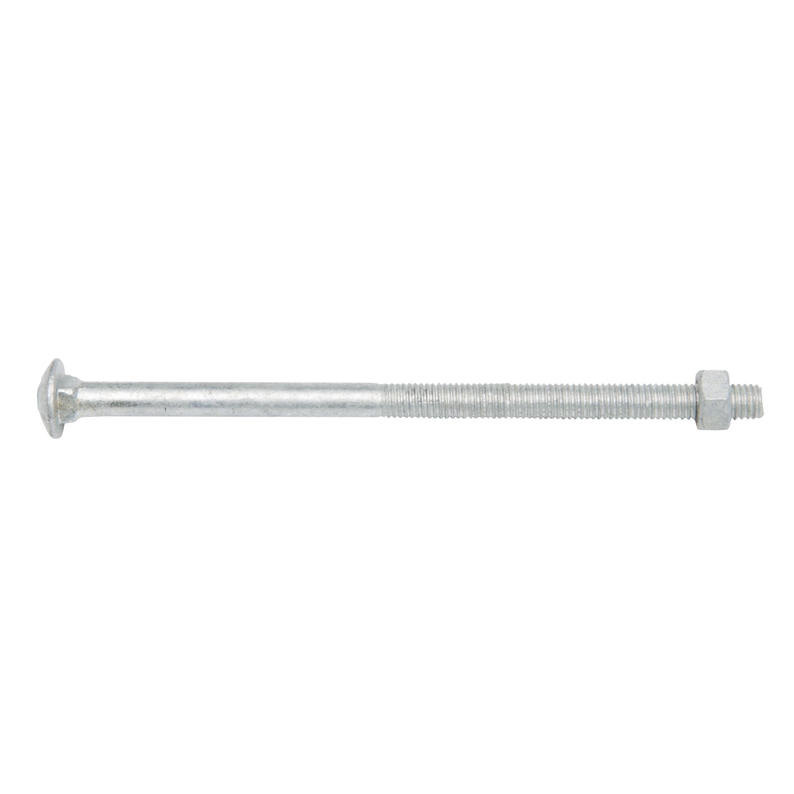 Zenith M8 x 150mm Hot Dipped Galvanised Cup Head Bolt and Nut, 4.6 Grade Steel