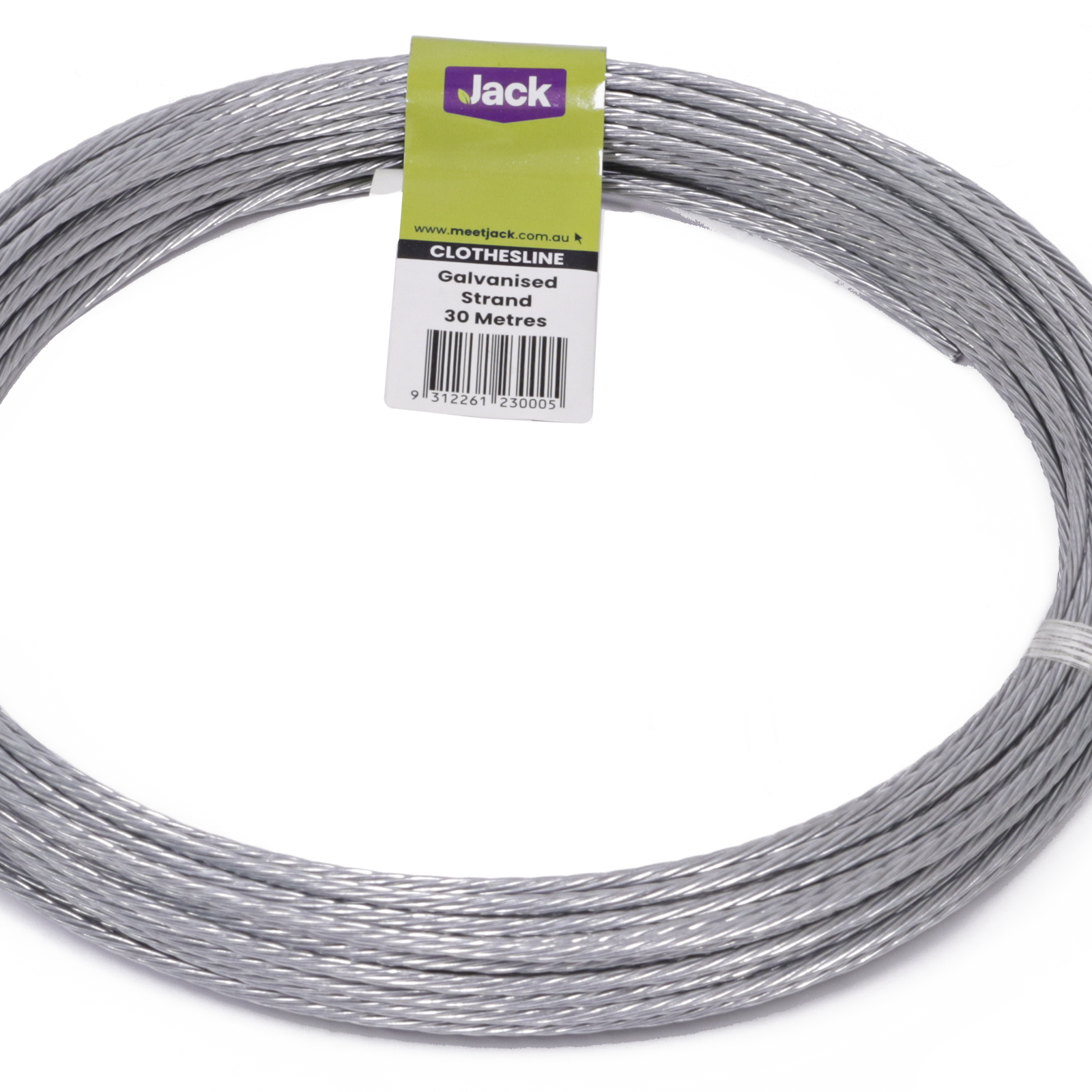 Jack 30m Galvanised Steel Clothesline Wire Coil