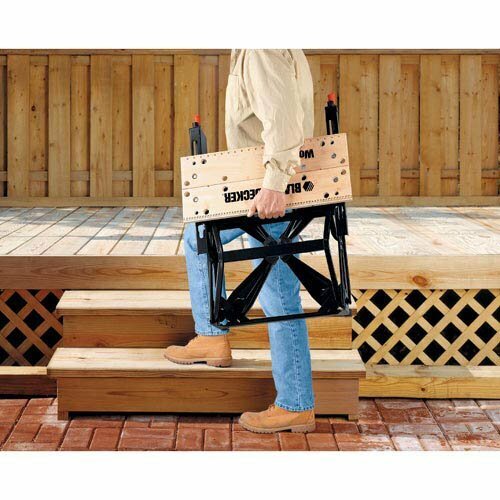 Black & Decker Workmate Dual Height Workbench - 250kg Capacity, Dual Clamping Cranks, Folds Flat - WM536-XE
