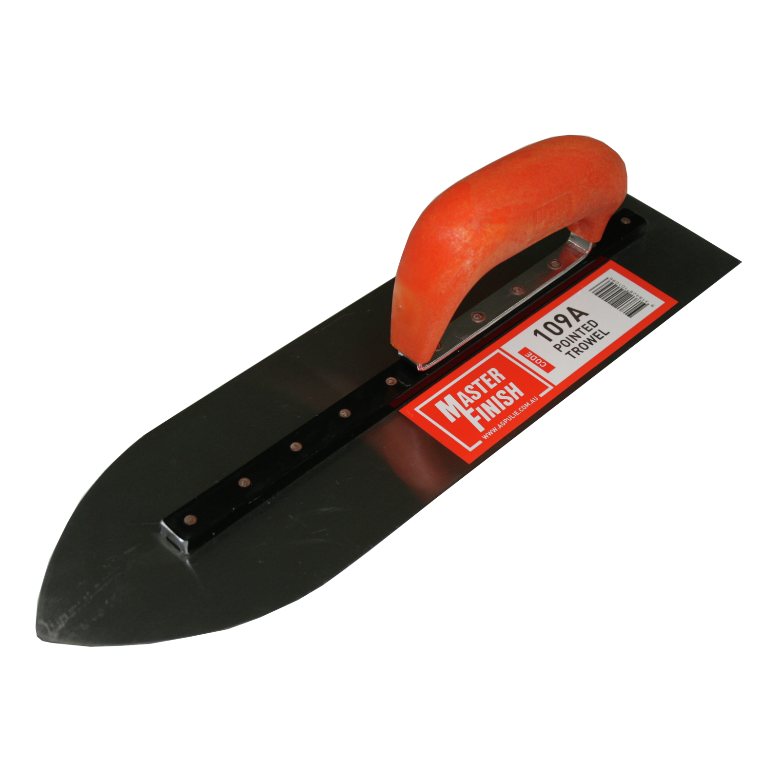 Masterfinish 355mm Pointed Trowel Carbon Steel Blade with Plastic Handle