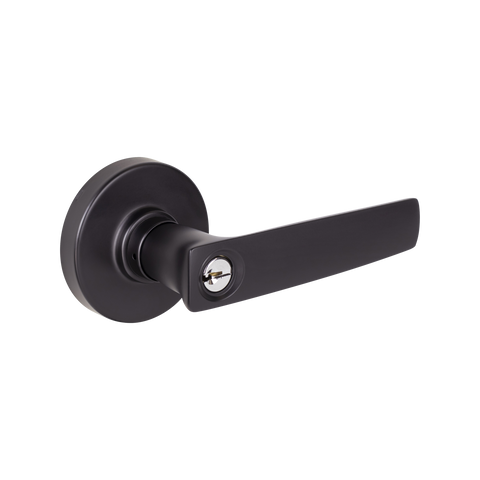 Gainsborough Neue Aurora Matt Black Entrance Lever Set 1940AURMBV