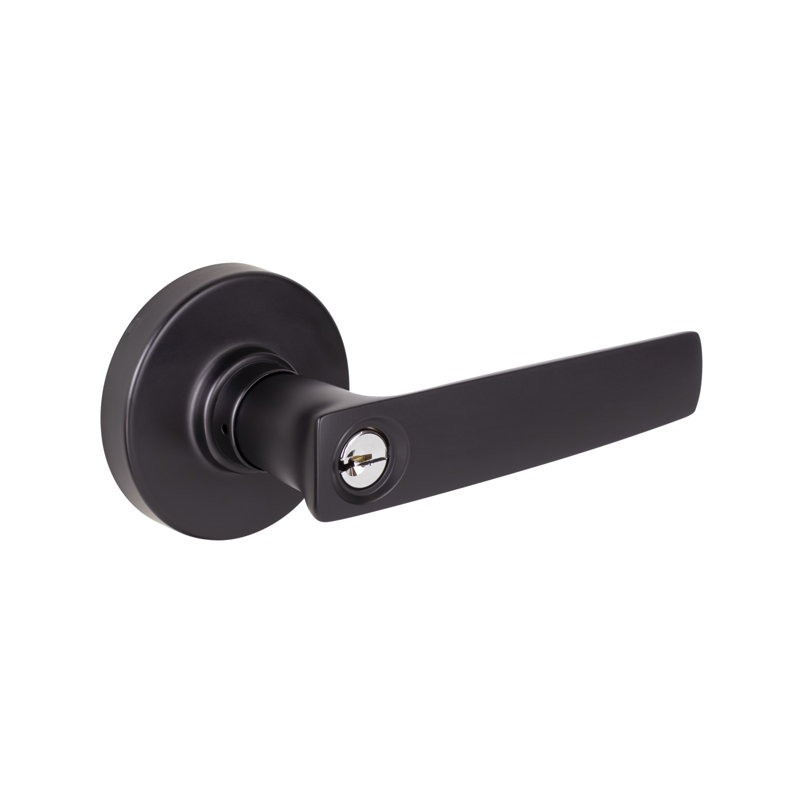 Gainsborough Neue Aurora Matt Black Entrance Lever Set 1940AURMBV