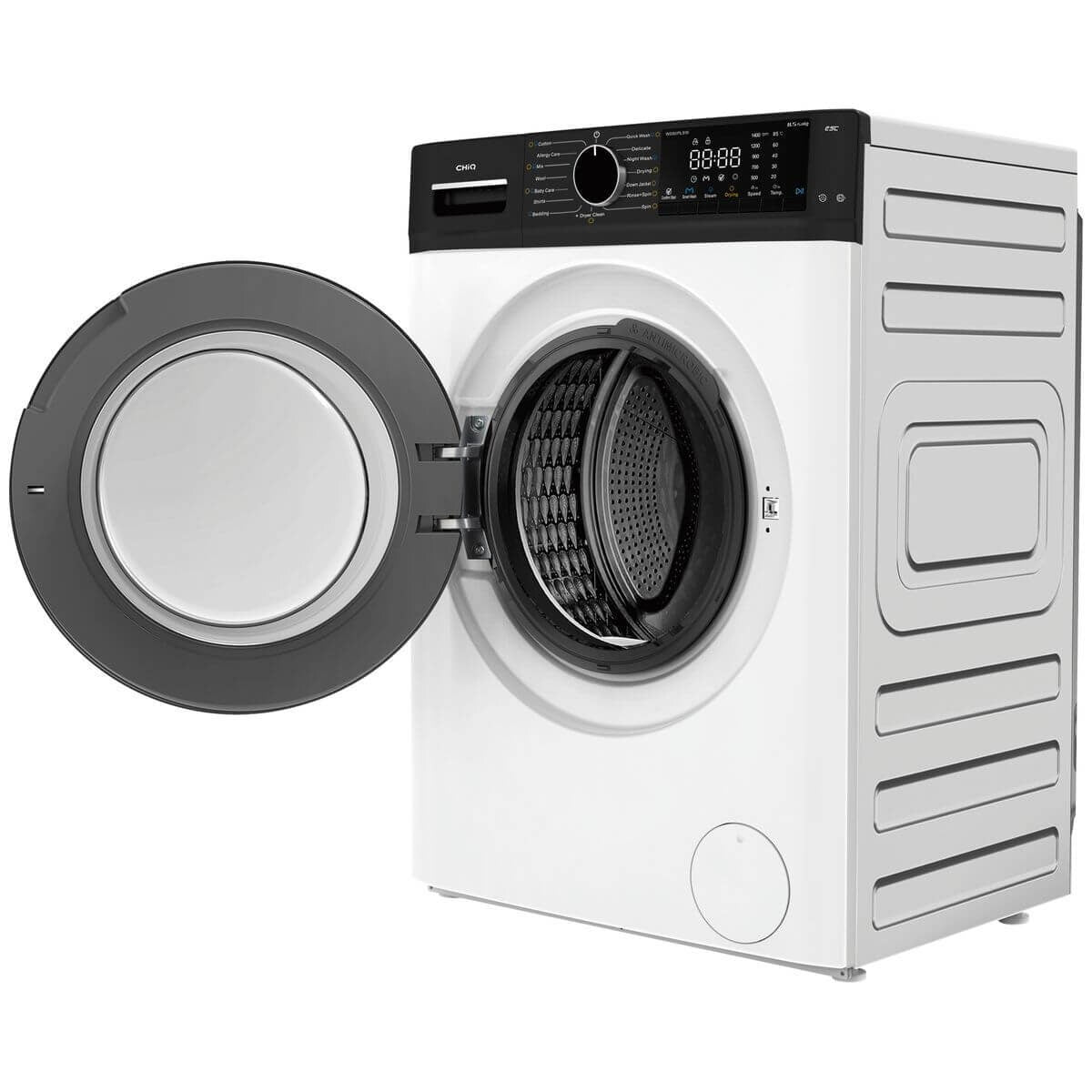 CHiQ 8.5kg/5kg Front Load Washer Dryer Combo - Steam Wash, Allergy Care - White - WD85PLSW